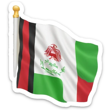 New Afghanistan flag sticker