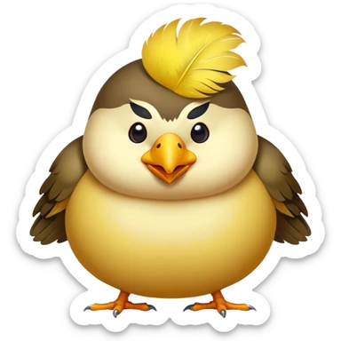 Fat Kim jong-un but he’s a bird sticker