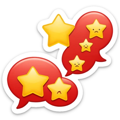 speech bubble with Chinese flag colors sticker