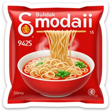 Buldak noodles packet sticker