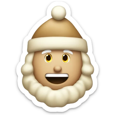 Beige christmas Countdown  sticker