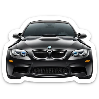 black bmw m3 sticker