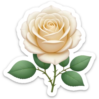 A cute white rose emoji, simple flat design, clean vector style, soft pastel colors, minimal details, centered composition, isolated on transparent background, kawaii emoji style, smooth edges, no text, no watermark

 sticker