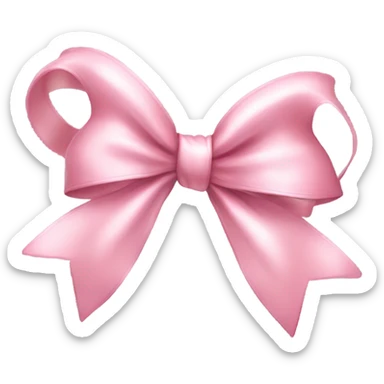 pink aesthetic bow sticker