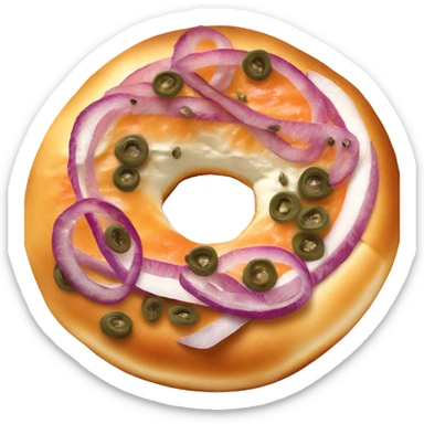 bagel with lox  sticker