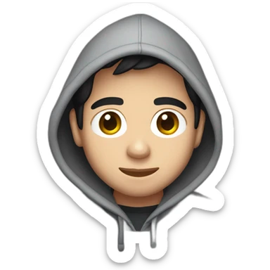 David archuleta with a darker complexion wearing a hoodie  sticker