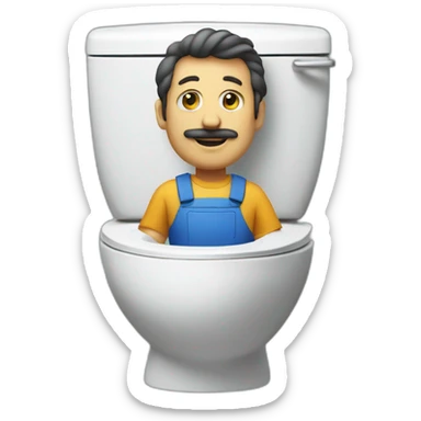 skibidi toilet series titan tv man sticker