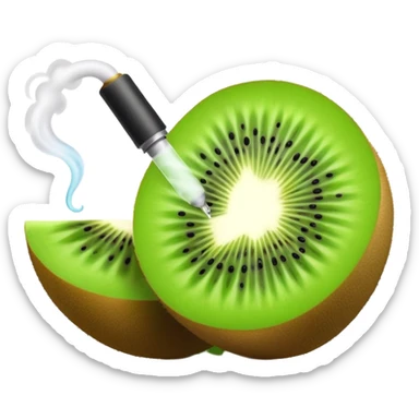 vape kiwi sticker