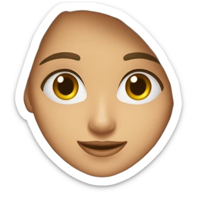 Chica castaña clara  sticker