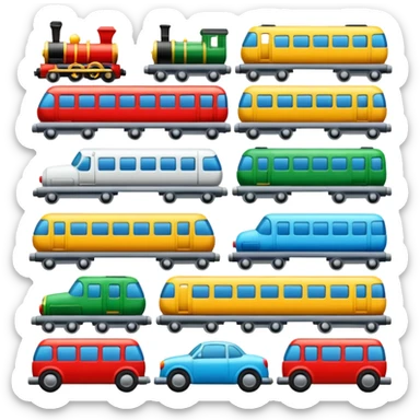  toy cars and trains sticker