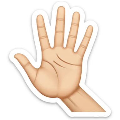 hand waving goodbye sticker