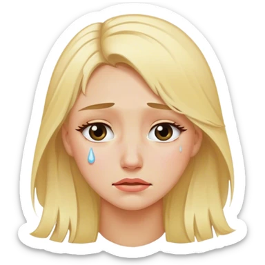 Rubia con lagrimas sticker