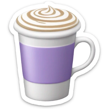 Lavender latte sticker