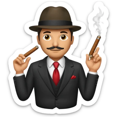 Italian mafioso sticker