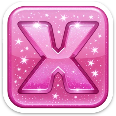 glitter pink simbolo Douyin sticker