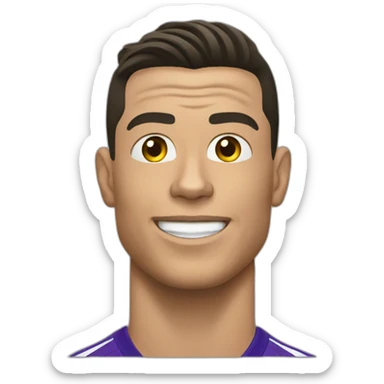 Cristiano ronaldo head applause sticker