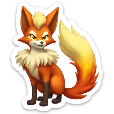  Delphox Full body sticker