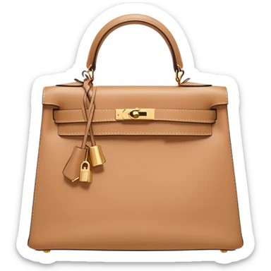 hermes kelly flesh color bag sticker