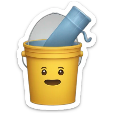 Pail en queu sticker