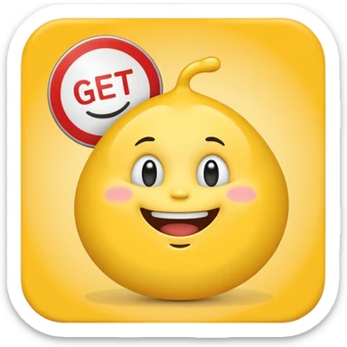 blob holding get better sign sticker