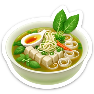 Khmer Noodle Num Banh Jok green broth  sticker