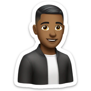 low taper fade haircut sticker