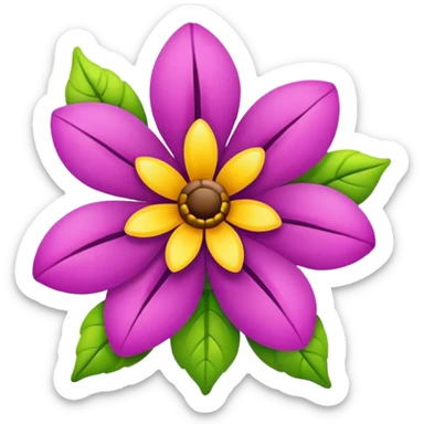 Tangled flower emoji sticker