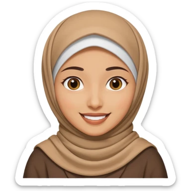 🙂 this emoji with hijab 🙂 sticker