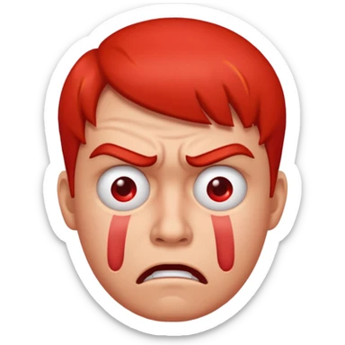 Slap face irritating  sticker