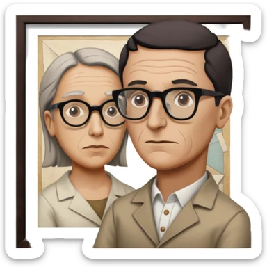 gernika picasso with an art guide sticker