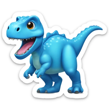 blue cute dino sticker