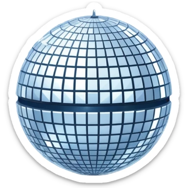 celestial disco ball sticker