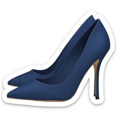 navi blue feet in stiletto heels sticker