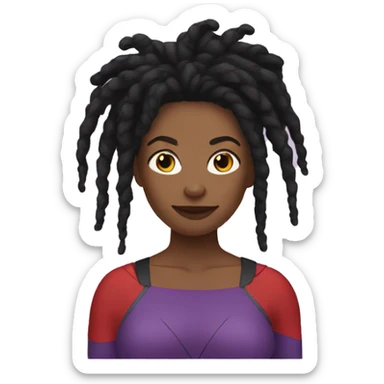superhero mom  dreads sticker