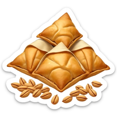 Samosa and peanuts sticker