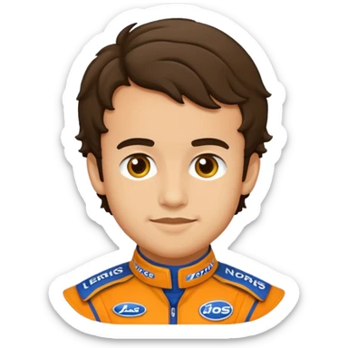 A lando Norris emoji sticker