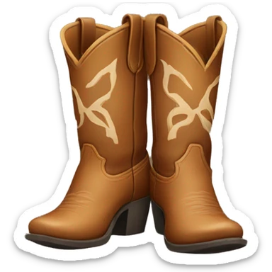 cowgirl boots sticker