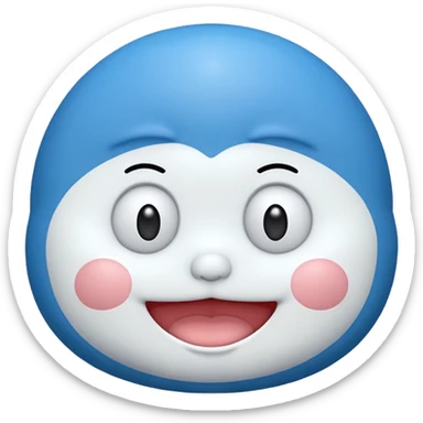 Make some emoji which looks like a pretty doraemon sticker