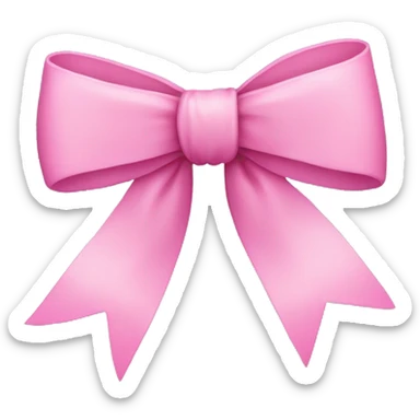 Pink bow  sticker