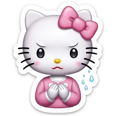 hellokitty hurts sticker