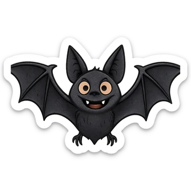 Halloween bat, remove background   sticker