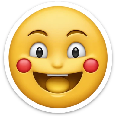 smiling emoji choking itself sticker