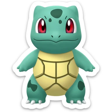 Photo-realistic Official Ivysaur sprite artwork sticker