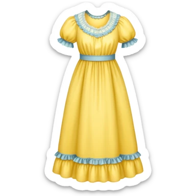 victorian nightgown yellow sticker