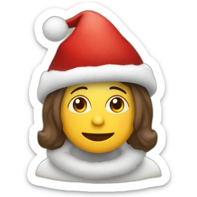 Cuy con gorro de navidad sticker