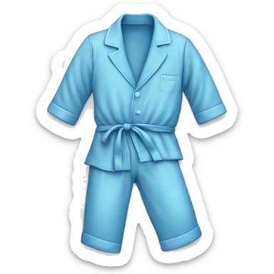 pajamas, folded, blue sticker