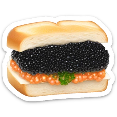 Caviar sandwich sticker