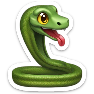 snake as a tailor sticker