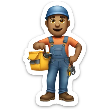 dad repairman sticker