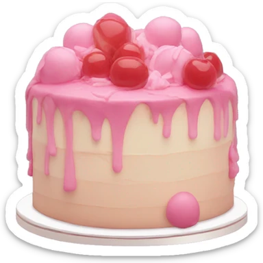 Aesthetic cake  sticker
